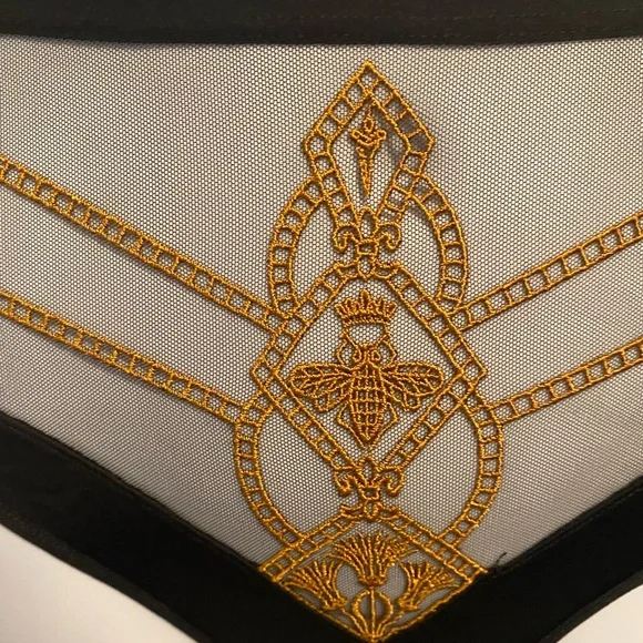 Thistle and Spire Black and Gold Panty NWT - Picture 4 of 4